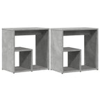 vidaXL Beistelltische 2 Stk. Betongrau 50x30x50 cm Holzwerkstoff