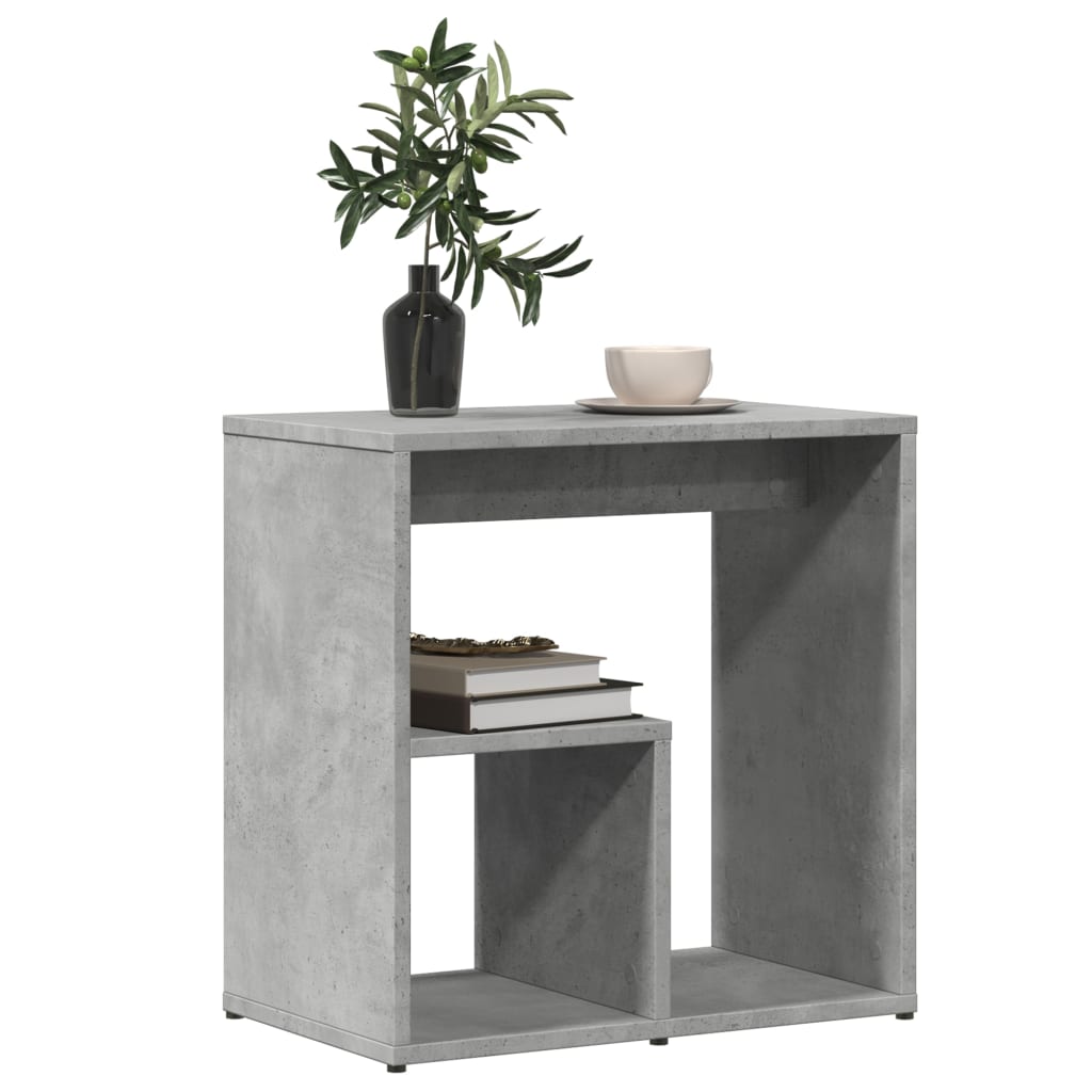 vidaXL Beistelltische 2 Stk. Betongrau 50x30x50 cm Holzwerkstoff