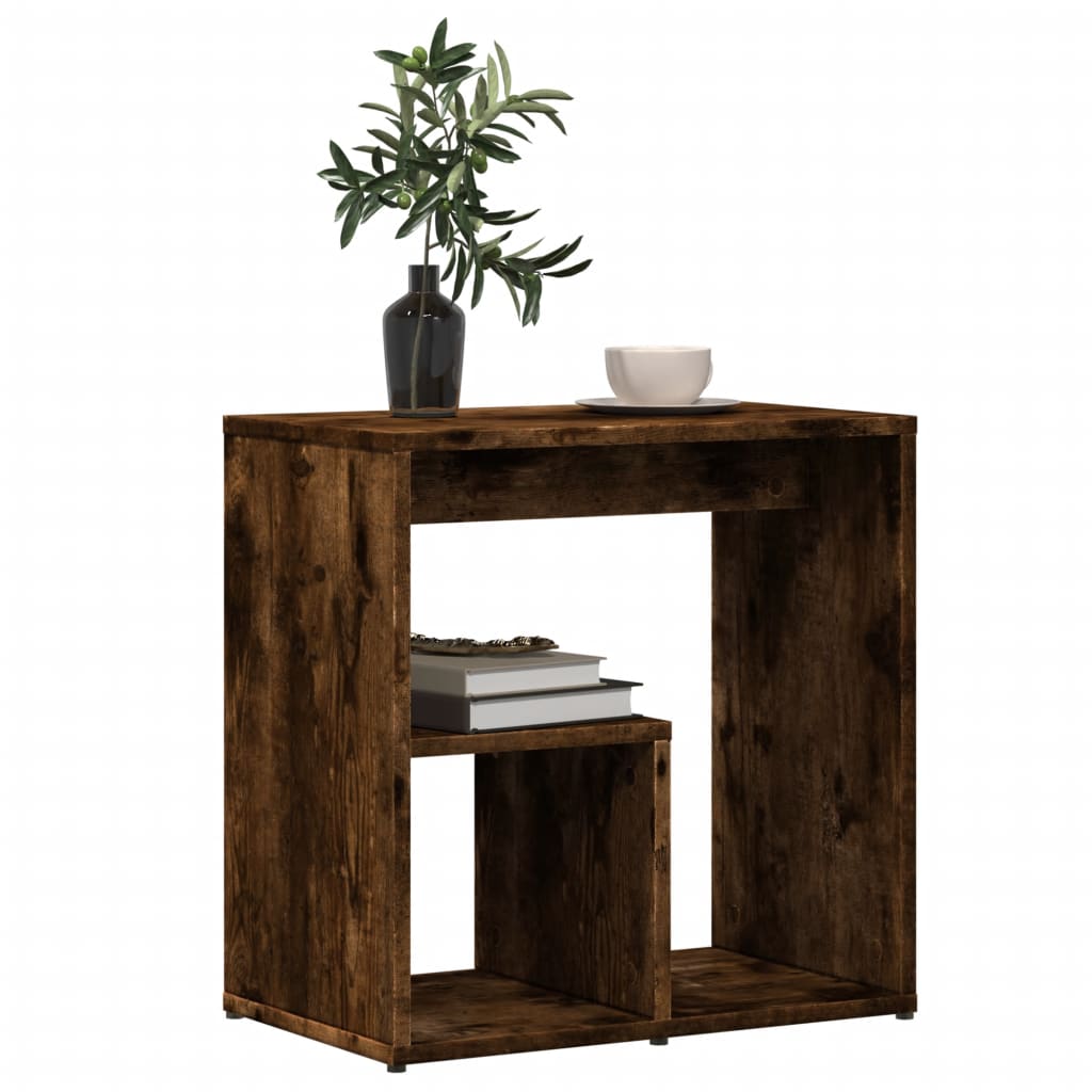 vidaXL Beistelltische 2 Stk. Räuchereiche 50x30x50 cm Holzwerkstoff