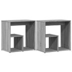 vidaXL Beistelltische 2 Stk. Grau Sonoma 50x30x50 cm Holzwerkstoff
