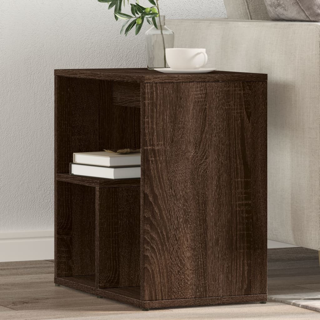 vidaXL Beistelltische 2 Stk. Braun Eiche 50x30x50 cm Holzwerkstoff