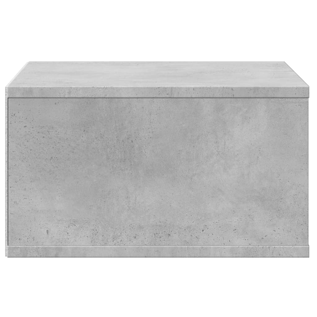 vidaXL Druckerständer Betongrau 49x40x22,5 cm Holzwerkstoff
