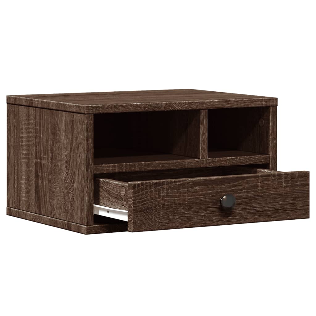 vidaXL Druckerständer Braun Eichen-Optik 40x32x22,5 cm Holzwerkstoff