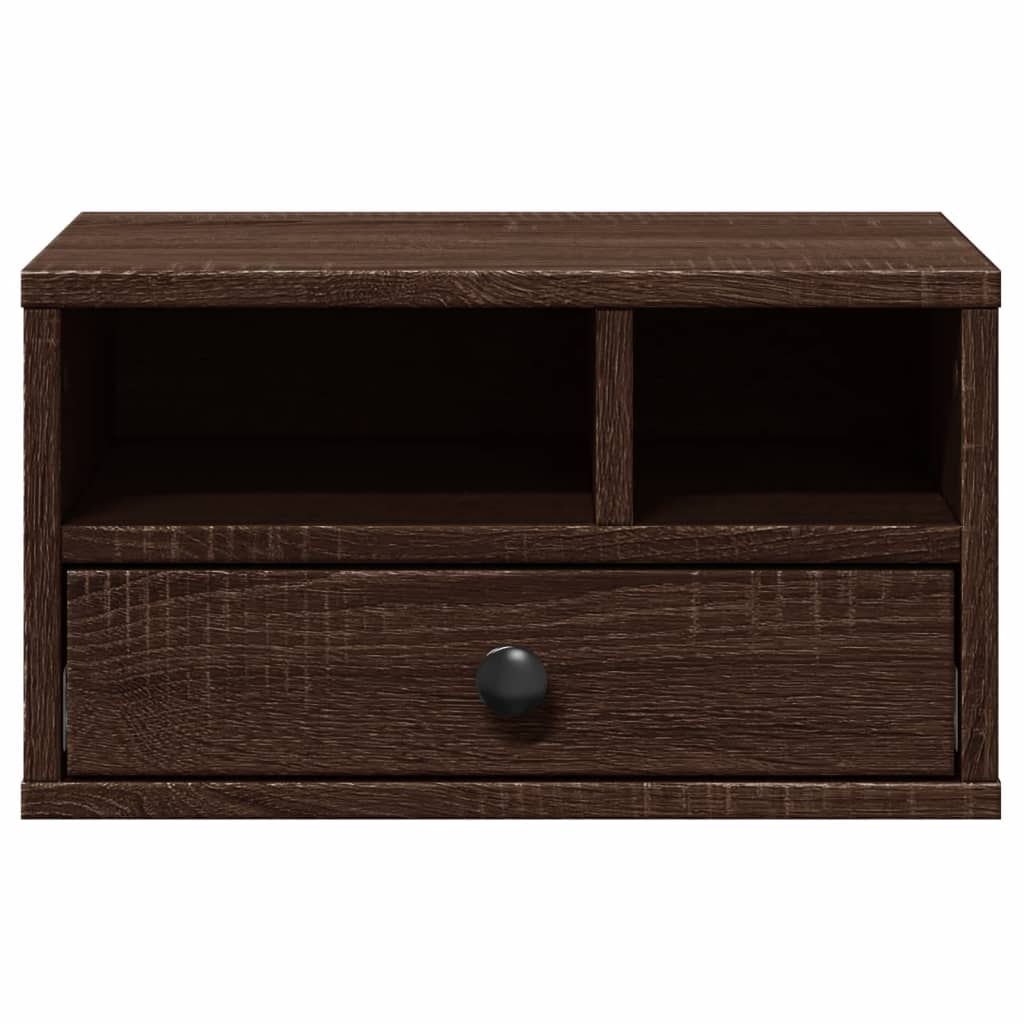 vidaXL Druckerständer Braun Eichen-Optik 40x32x22,5 cm Holzwerkstoff
