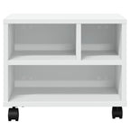 vidaXL Druckerständer mit Rollen Weiß 41x32x34,5 cm
