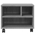 vidaXL Druckerständer mit Rollen Grau Sonoma 41x32x34,5 cm