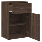 vidaXL Beistellschrank Braun Eichen-Optik 56,5x39x90 cm Holzwerkstoff