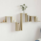 vidaXL Wandregal Sonoma-Eiche 104,5x10x43 cm Holzwerkstoff