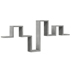 vidaXL Wandregal Betongrau 104,5x10x43 cm Holzwerkstoff