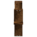 vidaXL Wandregal Räuchereiche 104,5x10x43 cm Holzwerkstoff