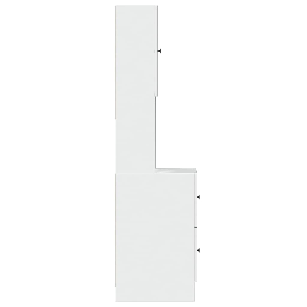 vidaXL Küchenschrank Weiß 35x50x180 cm Holzwerkstoff