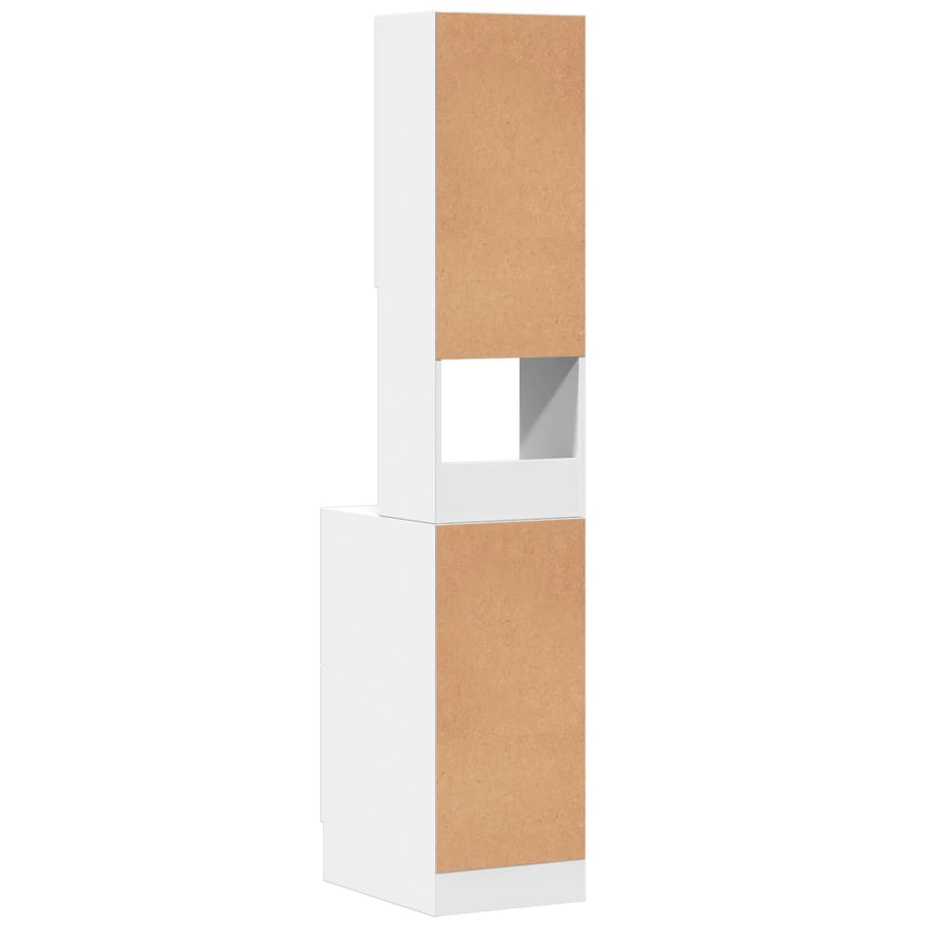 vidaXL Küchenschrank Weiß 35x50x180 cm Holzwerkstoff