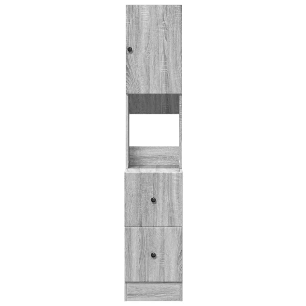 vidaXL Küchenschrank Grau Sonoma 35x50x180 cm Holzwerkstoff