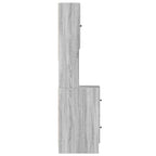 vidaXL Küchenschrank Grau Sonoma 35x50x180 cm Holzwerkstoff