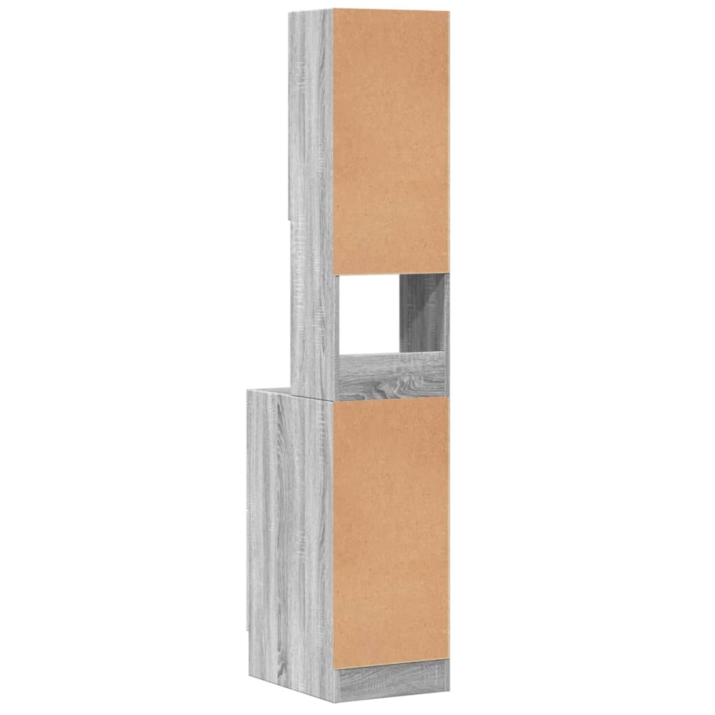 vidaXL Küchenschrank Grau Sonoma 35x50x180 cm Holzwerkstoff