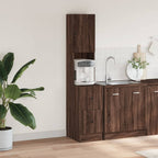 vidaXL Küchenschrank Braun Eichen-Optik 35x50x180 cm Holzwerkstoff