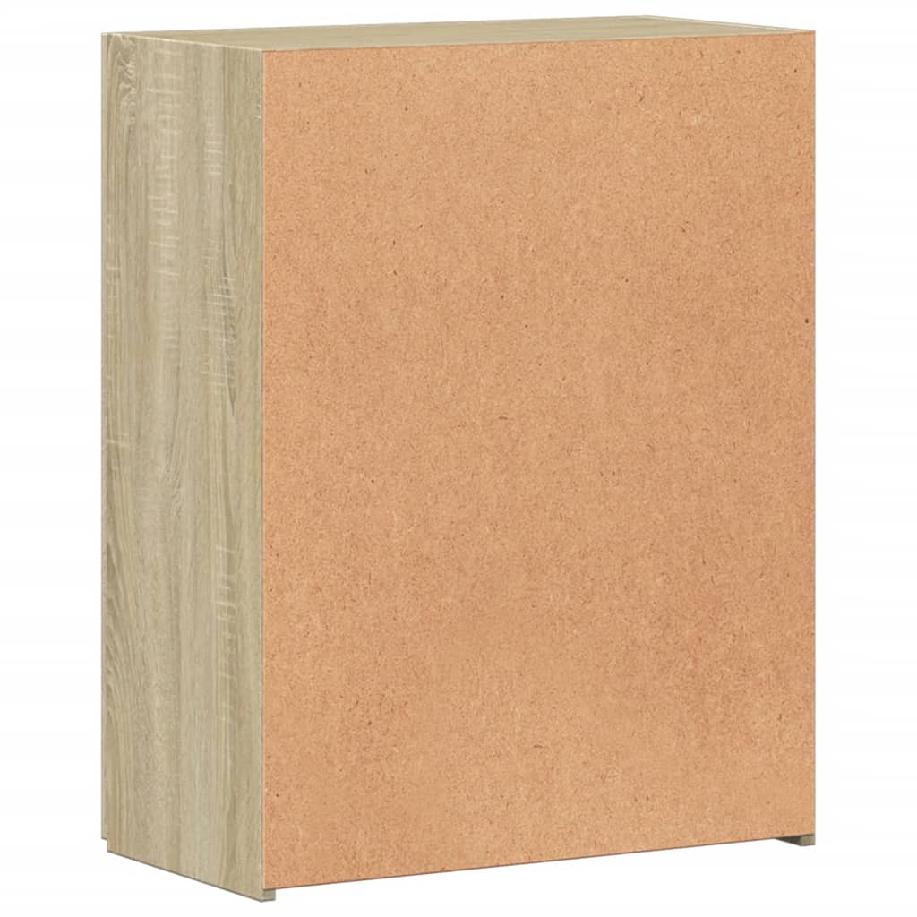 vidaXL Aktenschrank Sonoma-Eiche 60x32x77,5 cm Holzwerkstoff