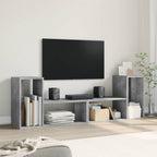 vidaXL TV-Schränke 2 Stk. Betongrau 75x30x50 cm Holzwerkstoff