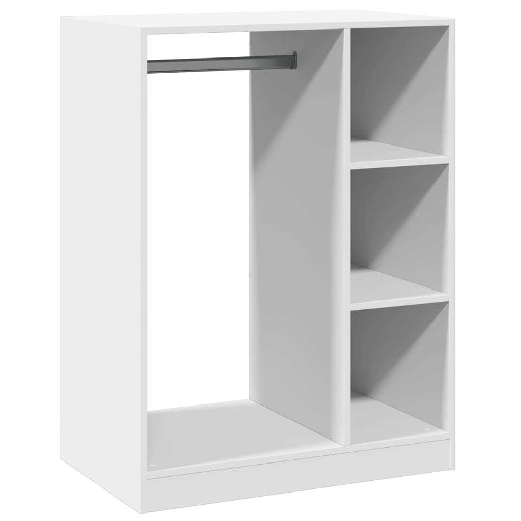 vidaXL Kleiderschrank Weiß 77x48x102 cm Holzwerkstoff