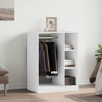 vidaXL Kleiderschrank Weiß 77x48x102 cm Holzwerkstoff