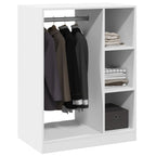 vidaXL Kleiderschrank Weiß 77x48x102 cm Holzwerkstoff