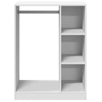 vidaXL Kleiderschrank Weiß 77x48x102 cm Holzwerkstoff