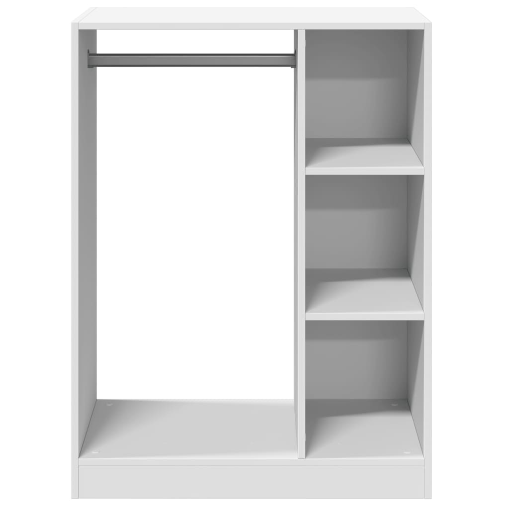 vidaXL Kleiderschrank Weiß 77x48x102 cm Holzwerkstoff