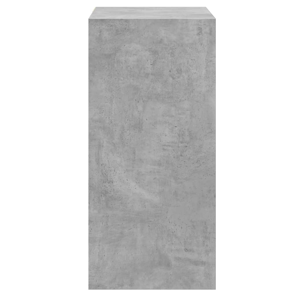 vidaXL Kleiderschrank Betongrau 77x48x102 cm Holzwerkstoff