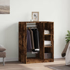 vidaXL Kleiderschrank Räuchereiche 77x48x102 cm Holzwerkstoff