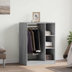 vidaXL Kleiderschrank Grau Sonoma 77x48x102 cm Holzwerkstoff