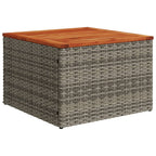 vidaXL 11-teiliges Gartensofa-Set mit Kissen, grau, Polyrattan