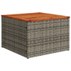 vidaXL 12-teiliges Gartensofa-Set mit Kissen, grau, Polyrattan