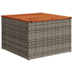 vidaXL 14-teiliges Gartensofa-Set mit Kissen, grau, Polyrattan