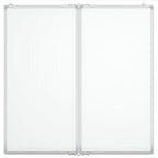 vidaXL Magnetisches Whiteboard Klappbar 80x80x1,7 cm Aluminium