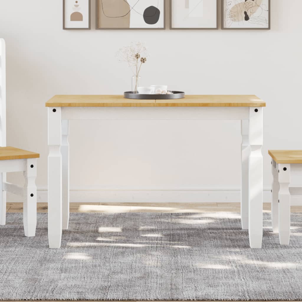 vidaXL Esstisch Corona 112x60x75 cm Massivholz Kiefer