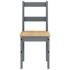 vidaXL Essstühle 2 Stk. PANAMA Grau 40x46x90 cm Massivholz Kiefer