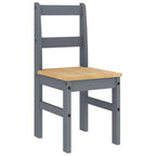 vidaXL Essstühle 2 Stk. PANAMA Grau 40x46x90 cm Massivholz Kiefer