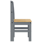 vidaXL Essstühle 2 Stk. PANAMA Grau 40x46x90 cm Massivholz Kiefer