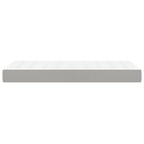 vidaXL Taschenfederkernmatratze Mittel Hellgrau 120x190x20 cm Stoff