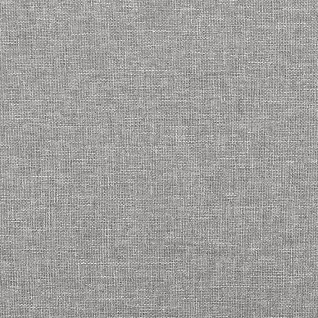 vidaXL Taschenfederkernmatratze Mittel Hellgrau 120x190x20 cm Stoff