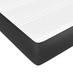 vidaXL Taschenfederkernmatratze Mittel Schwarz 120x190x20 cm Kunstleder
