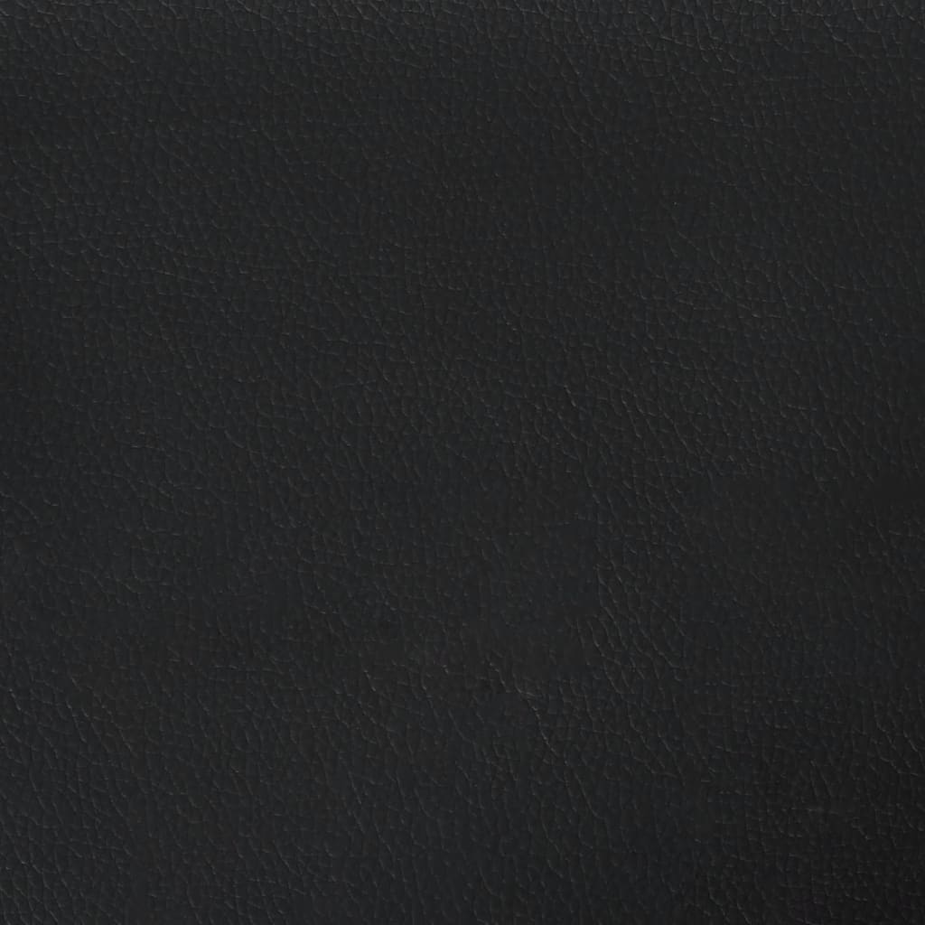 vidaXL Taschenfederkernmatratze Mittel Schwarz 120x190x20 cm Kunstleder