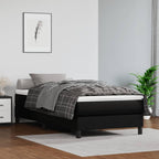 vidaXL Taschenfederkernmatratze Mittel Schwarz 120x190x20 cm Kunstleder
