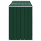 vidaXL Mülltonnenbox für 3 Tonnen Grün 216x81x115 cm Stahl
