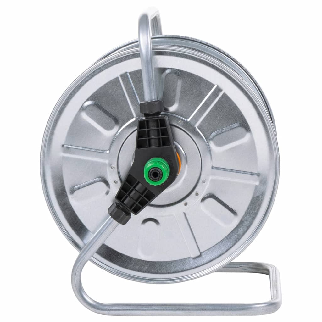 vidaXL Schlauchtrommel Wandmontage für 50 m 1/2" Schlauch Stahl