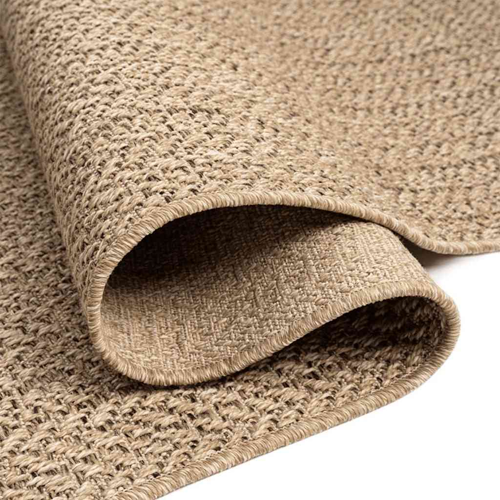 vidaXL Teppich ZIZUR 60x110 cm Jute-Optik Indoor und Outdoor