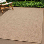 vidaXL Teppich ZIZUR 60x110 cm Jute-Optik Indoor und Outdoor