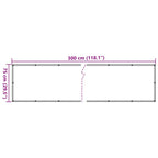 vidaXL Balkon-Sichtschutz Anthrazit 300x75 cm PVC
