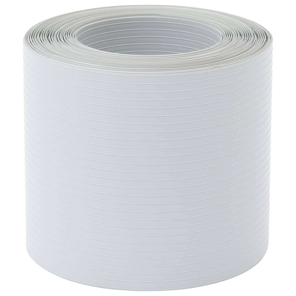 vidaXL Sichtschutzstreifen 10 Stk. Hellgrau 252,5x19 cm PVC