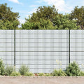 vidaXL Sichtschutzstreifen 10 Stk. Hellgrau 252,5x19 cm PVC